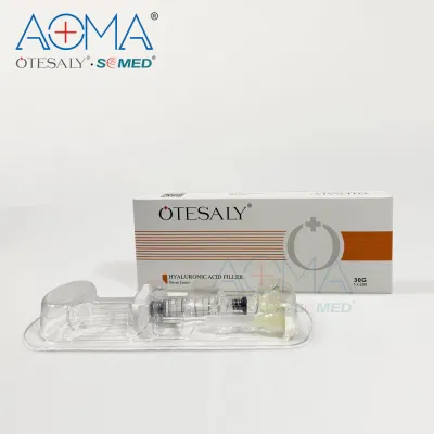 고품질 Otesaly 주사 가능한 얼굴 히알루론산 필러 립 라인 얼굴 관리를 위한 피부 필러 1ml 2ml